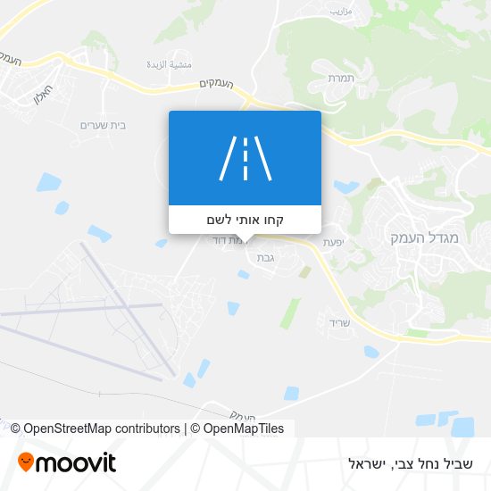 מפת שביל נחל צבי