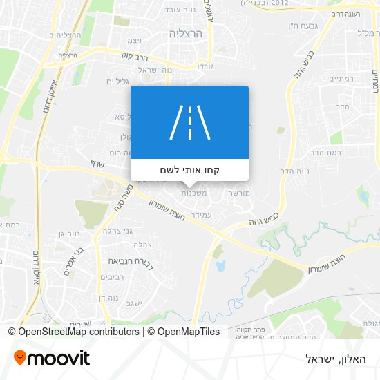 מפת האלון