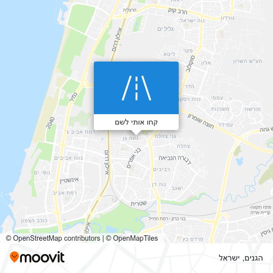 מפת הגנים