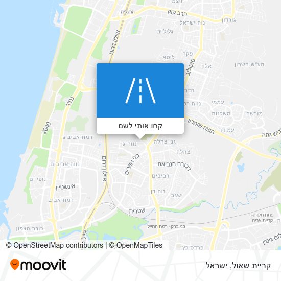 מפת קריית שאול