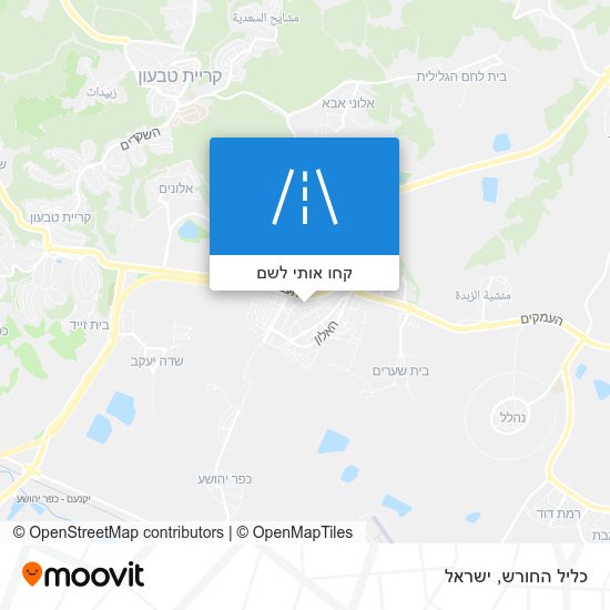 מפת כליל החורש
