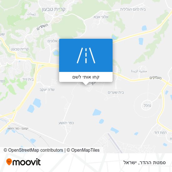 מפת סמטת ההדר