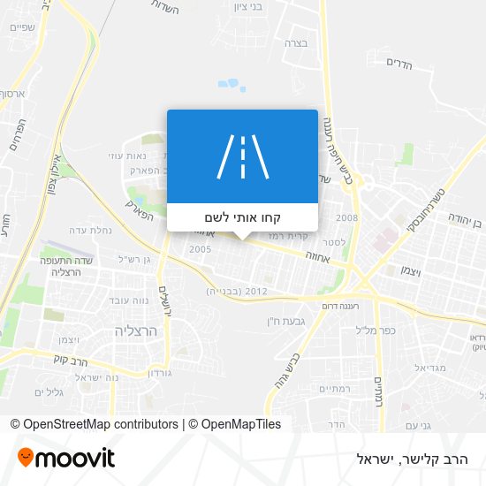 מפת הרב קלישר