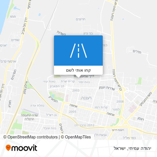 מפת יהודה עמיחי