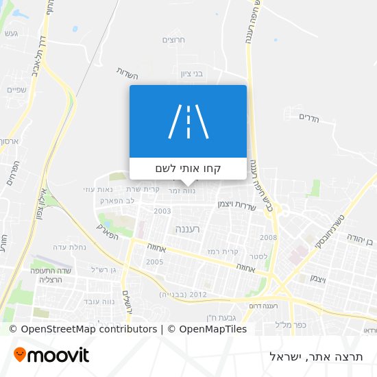 מפת תרצה אתר