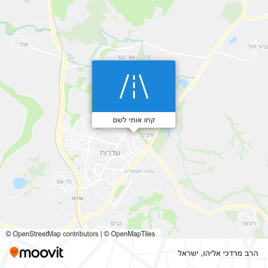 מפת הרב מרדכי אליהו
