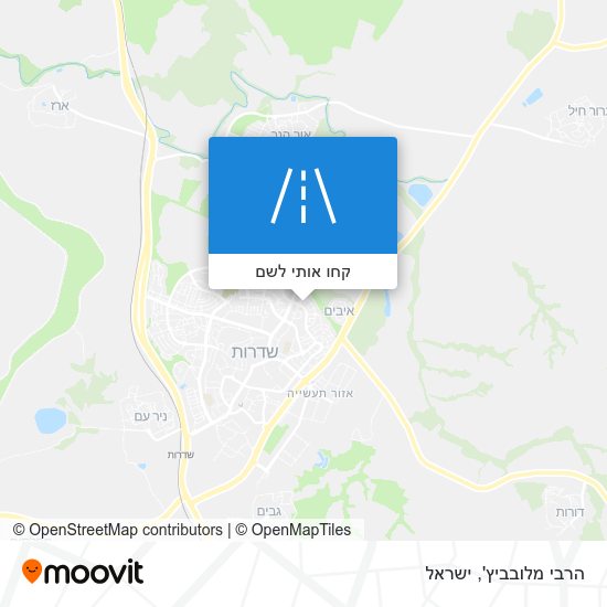 מפת הרבי מלובביץ'