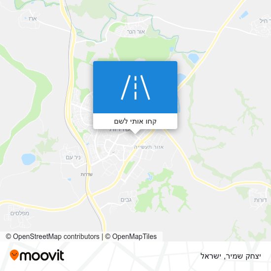 מפת יצחק שמיר