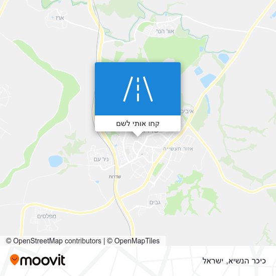 מפת כיכר הנשיא