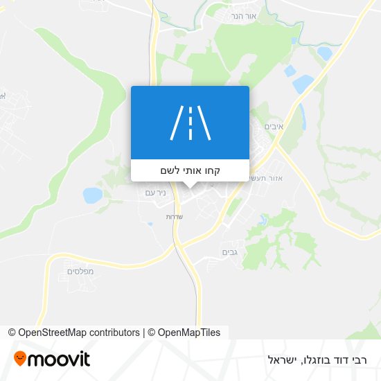 מפת רבי דוד בוזגלו