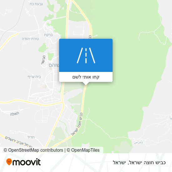 מפת כביש חוצה ישראל