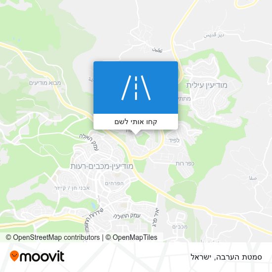 מפת סמטת הערבה