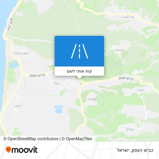 מפת כביש הצפון