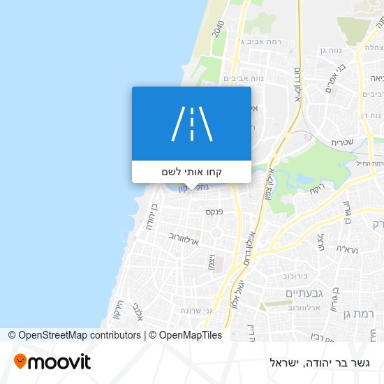 מפת גשר בר יהודה