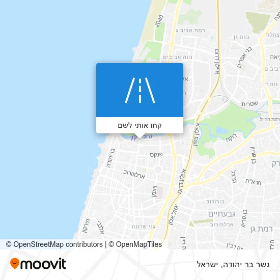 מפת גשר בר יהודה