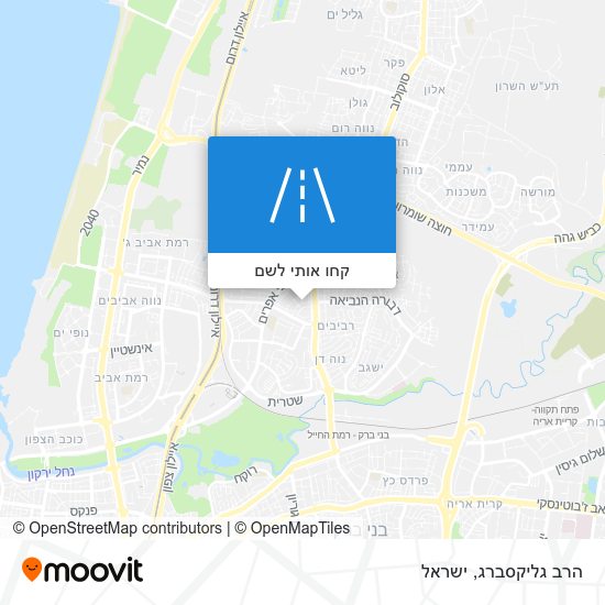 מפת הרב גליקסברג
