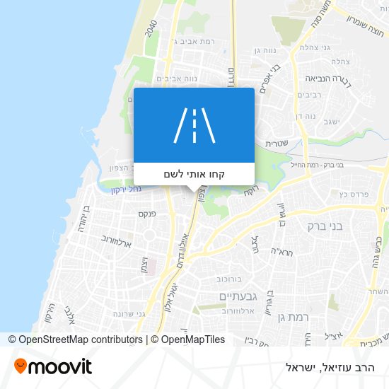 מפת הרב עוזיאל