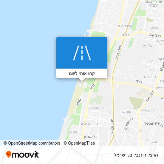 מפת הרצל רוזנבלום