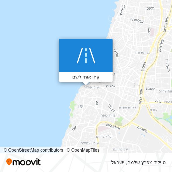 מפת טיילת מפרץ שלמה