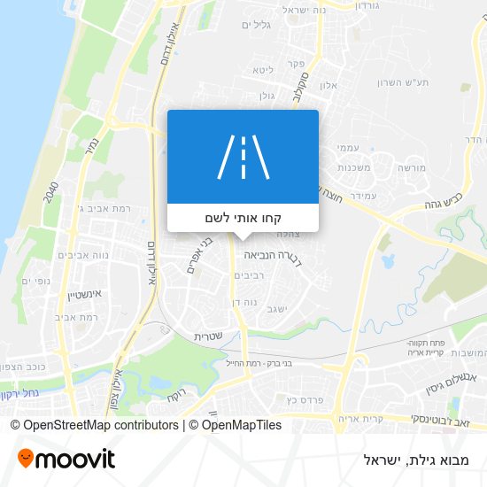 מפת מבוא גילת