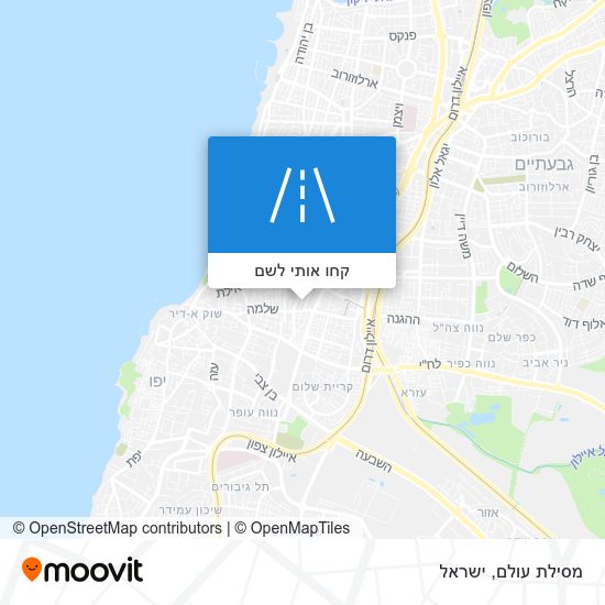מפת מסילת עולם