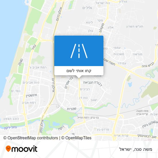 מפת משה סנה