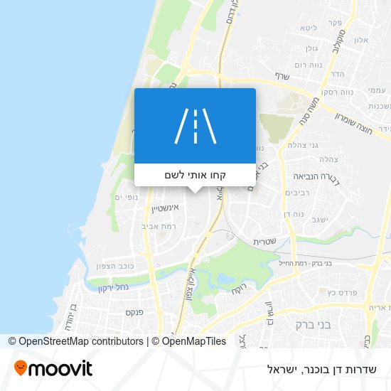 מפת שדרות דן בוכנר