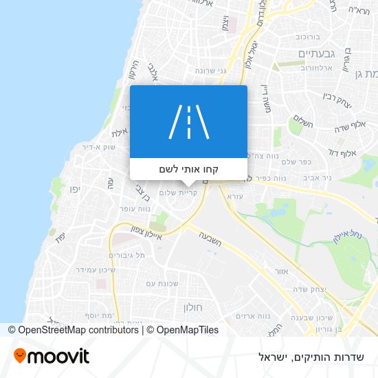 מפת שדרות הותיקים