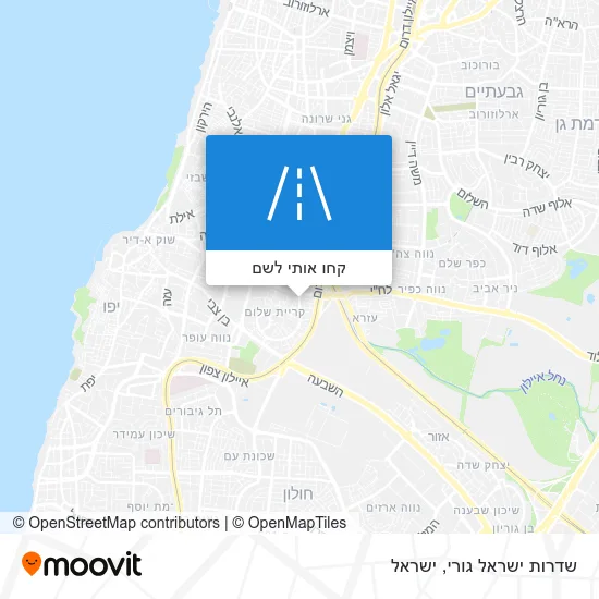 מפת שדרות ישראל גורי