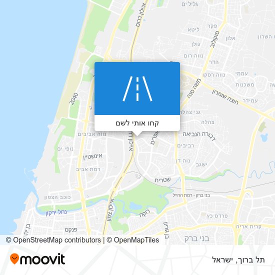 מפת תל ברוך