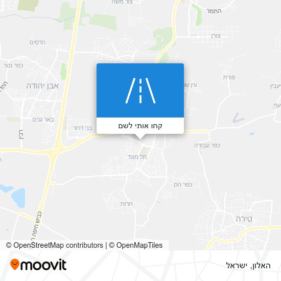 מפת האלון
