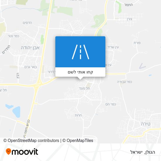 מפת הגולן