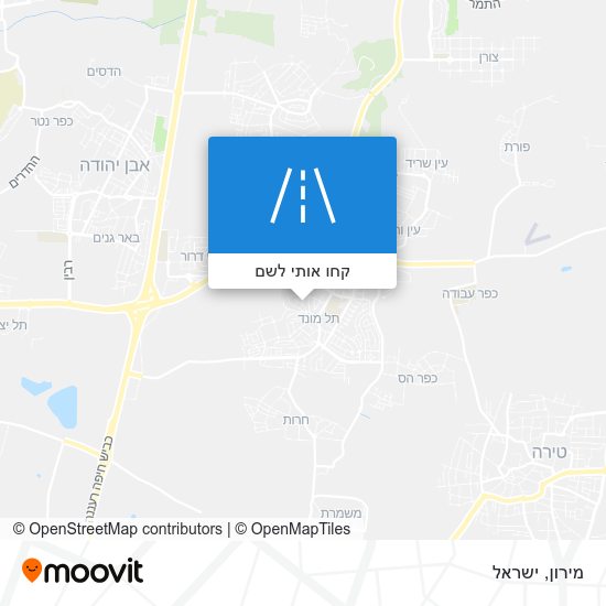 מפת מירון