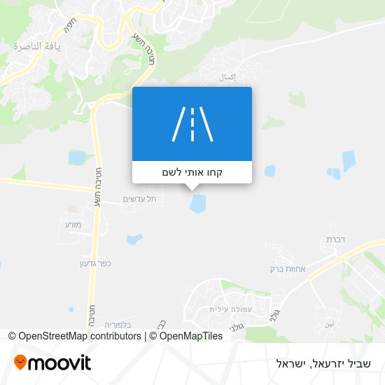 מפת שביל יזרעאל