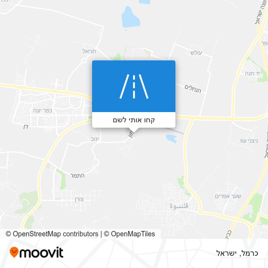 מפת כרמל