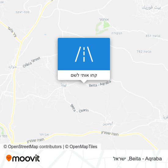 מפת Beita - Aqraba
