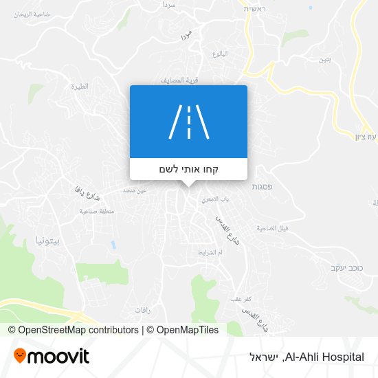 מפת Al-Ahli Hospital