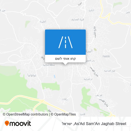 מפת As'Ad Sam'An Jaghab Street
