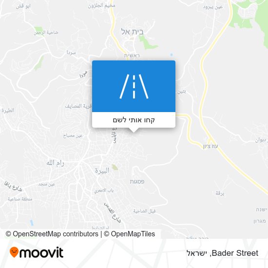 מפת Bader Street