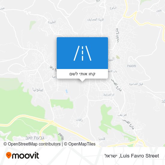 מפת Luis Favro Street