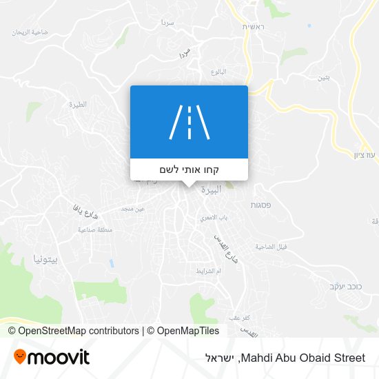 מפת Mahdi Abu Obaid Street