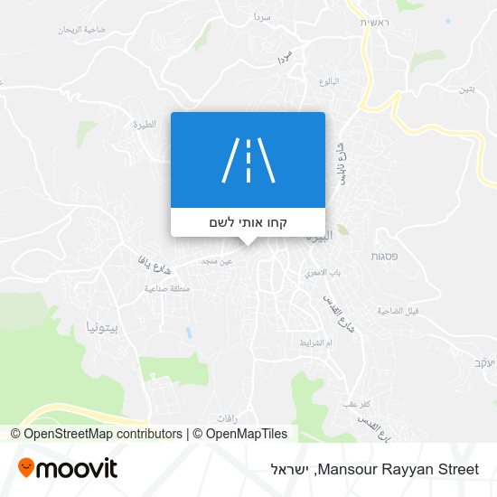 מפת Mansour Rayyan Street
