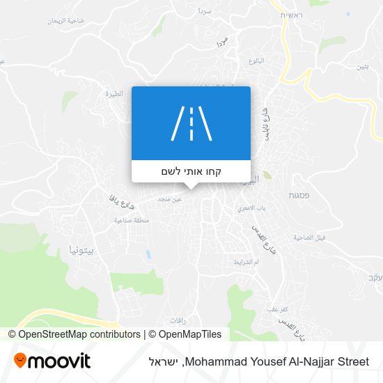 מפת Mohammad Yousef Al-Najjar Street