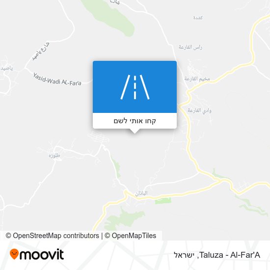 מפת Taluza - Al-Far'A