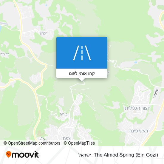 מפת The Almod Spring (Ein Gozi)