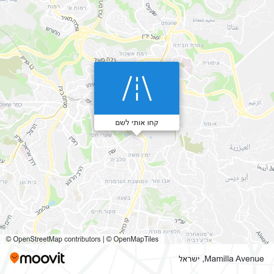 מפת Mamilla Avenue