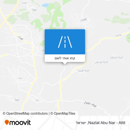 מפת Nazlat Abu Nar - Attil