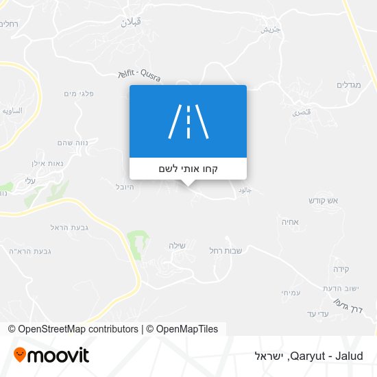 מפת Qaryut - Jalud