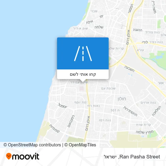 מפת Ran Pasha Street