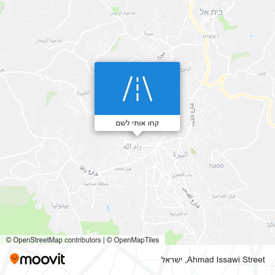 מפת Ahmad Issawi Street